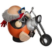 Kugelräucherfigur - Hobby-Biker