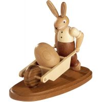 Müller Hase mit Schubkarre, 11cm