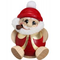 Kugelräucherfigur - Nikolaus in rot