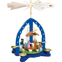 Glasser Pyramid Nativity1, 27cm