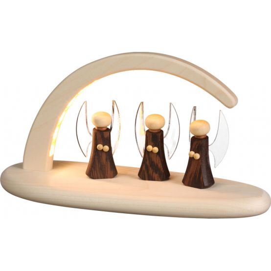 Schwibbogen LED - Engel, 24cm - Seiffener Volkskunst