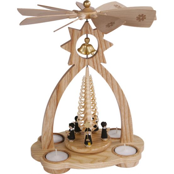 Teelichtpyramide - Glocken mit Kurrende